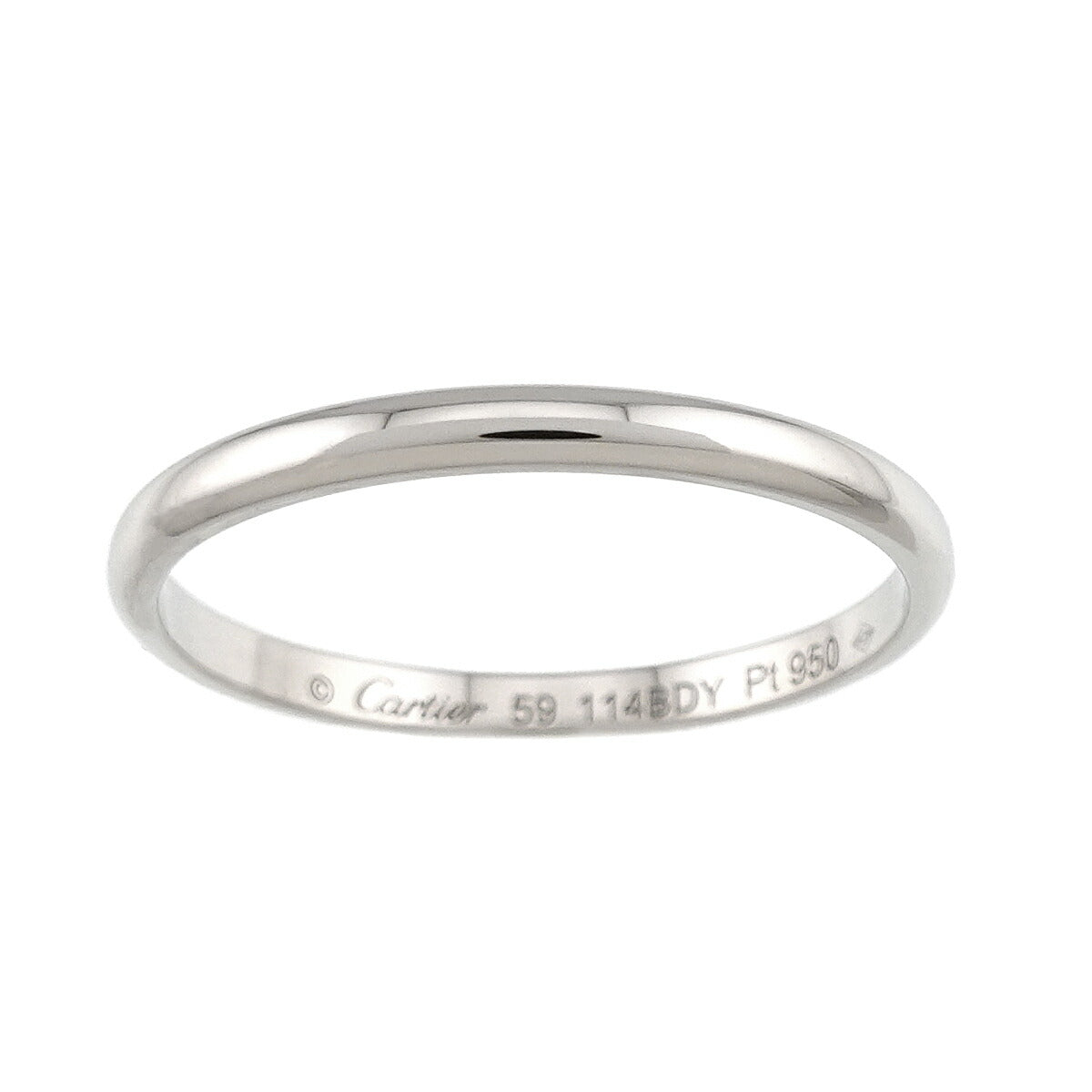 1895 Classic Band Ring Pt Platinum size59 8.75(US)