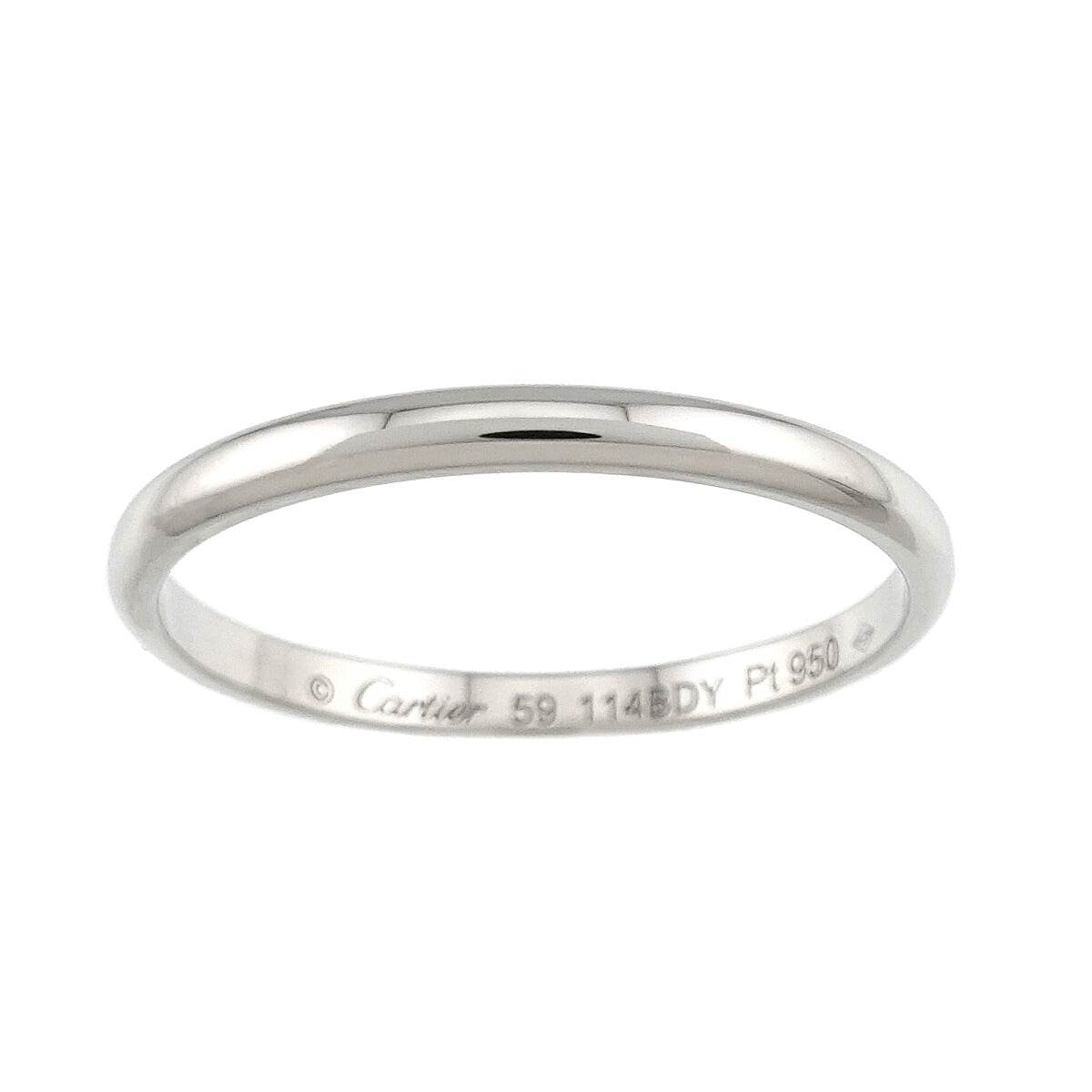 1895 Classic Band Ring Pt Platinum size59 8.75(US)