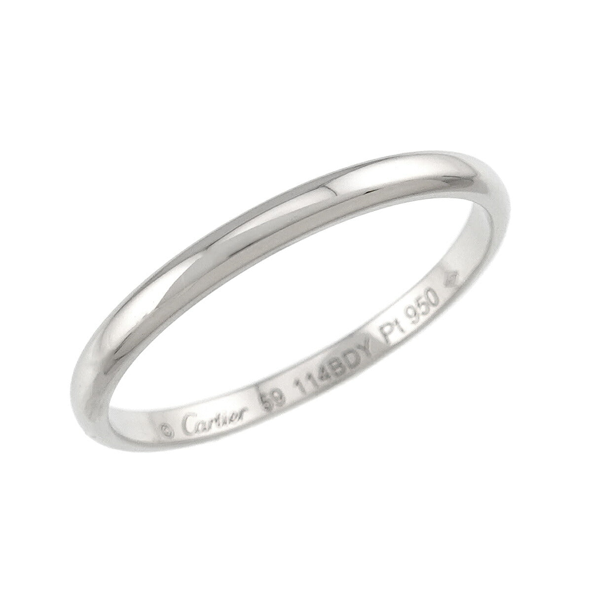 1895 Classic Band Ring Pt Platinum size59 8.75(US)