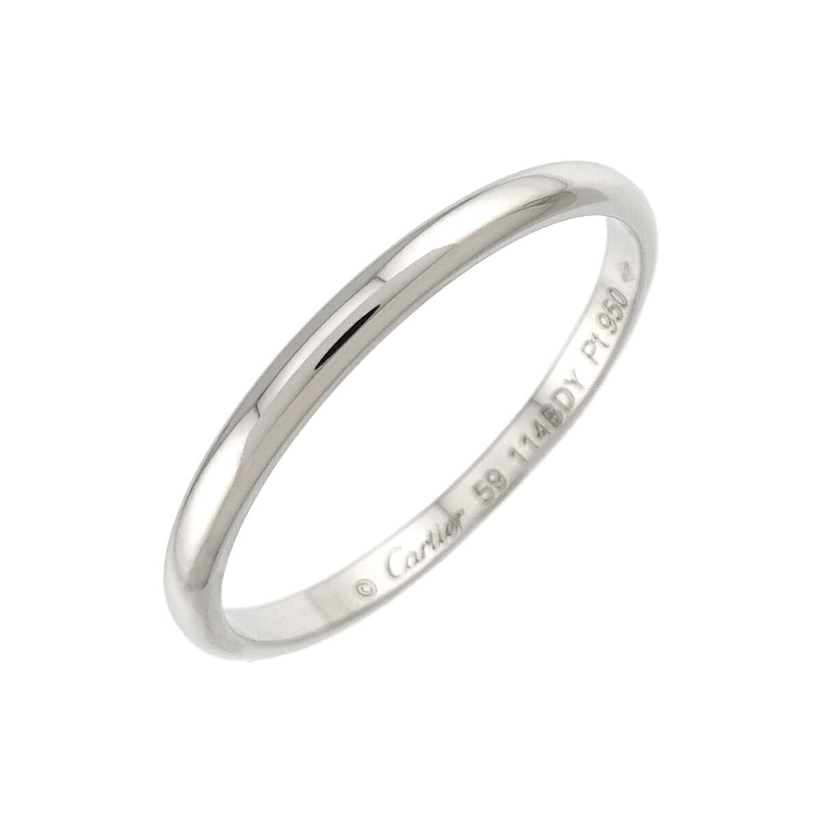1895 Classic Band Ring Pt Platinum size59 8.75(US)