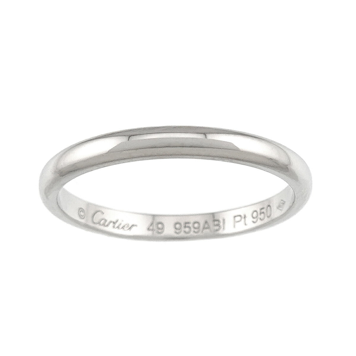 1895 Classic Band Ring Pt Platinum size49 4.75-5(US)