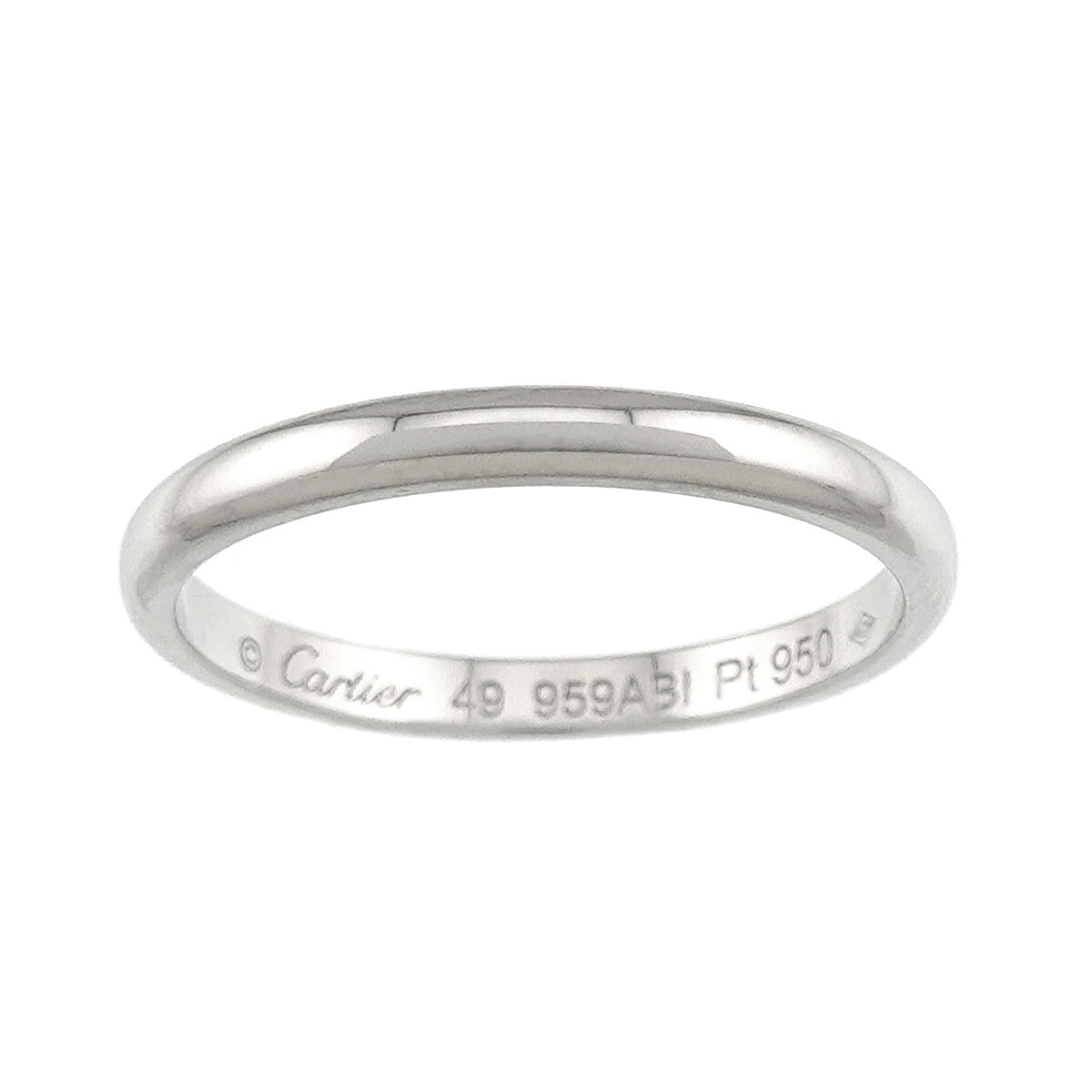 1895 Classic Band Ring Pt Platinum size49 4.75-5(US)