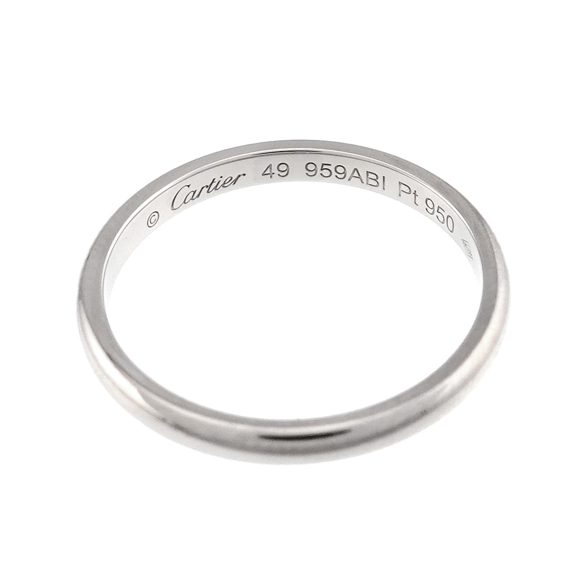 1895 Classic Band Ring Pt Platinum size49 4.75-5(US)