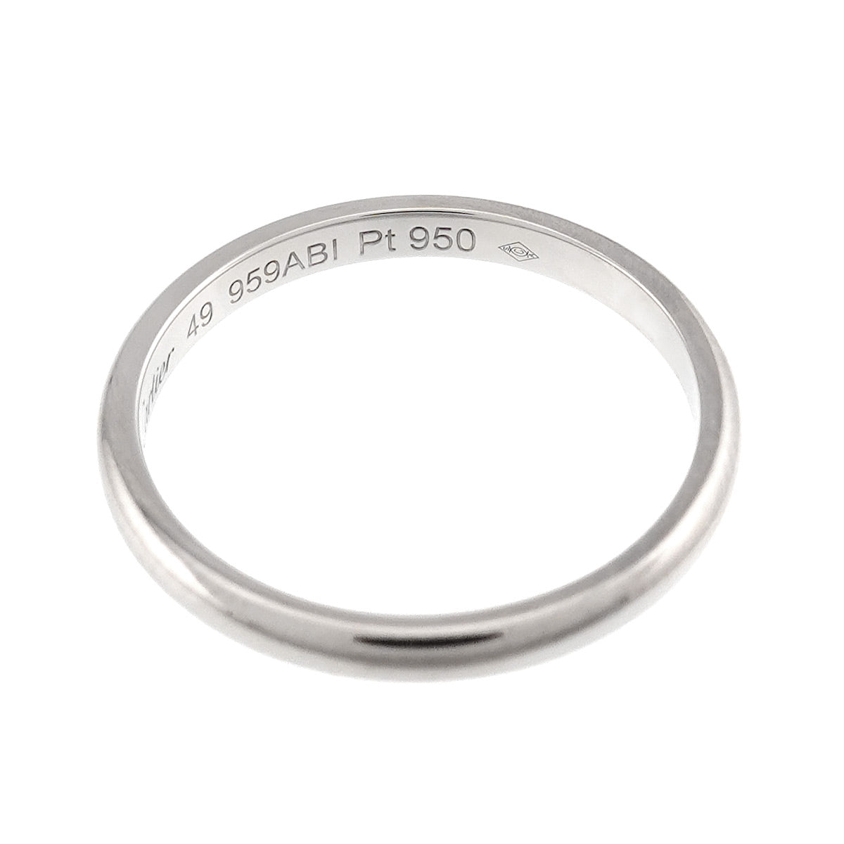 1895 Classic Band Ring Pt Platinum size49 4.75-5(US)