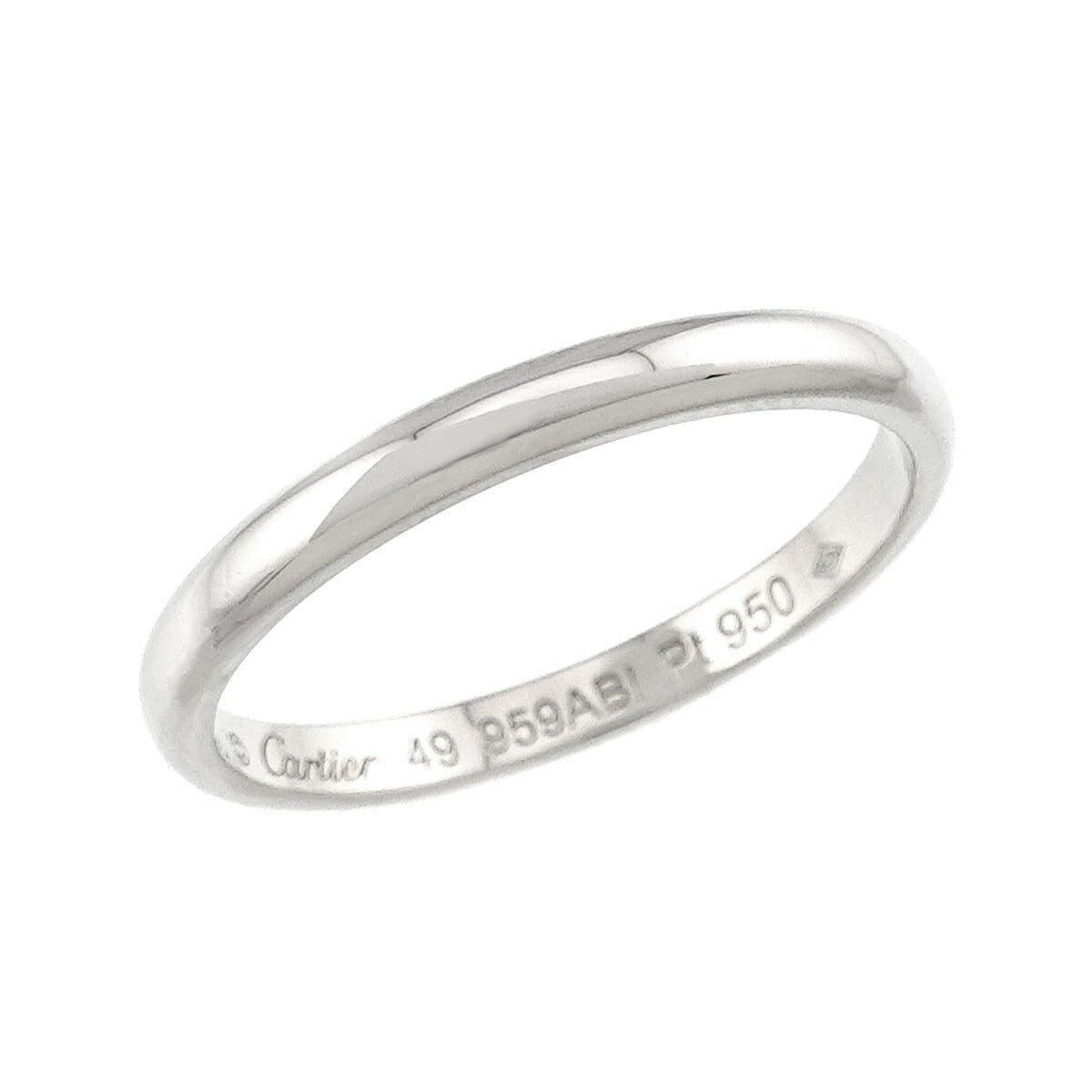 1895 Classic Band Ring Pt Platinum size49 4.75-5(US)