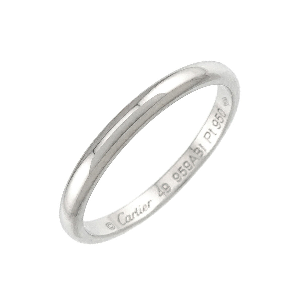1895 Classic Band Ring Pt Platinum size49 4.75-5(US)