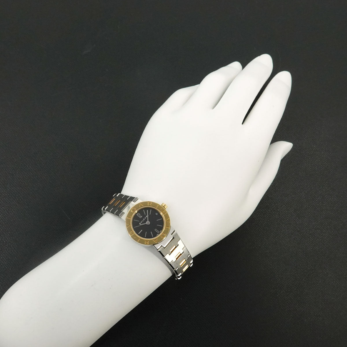 BVLGARIBVLGARI Two Tones BB23SG YG Black Dial Ladies