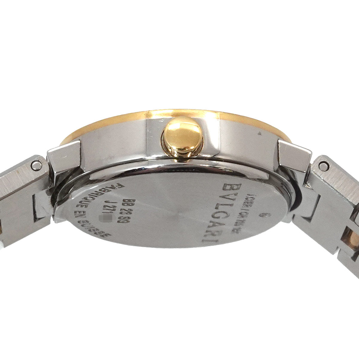 BVLGARIBVLGARI Two Tones BB23SG YG Black Dial Ladies