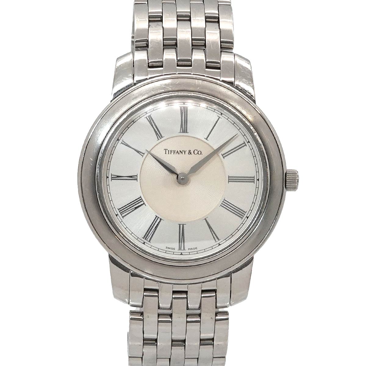 Mark Round Silver Dial Quartz Mens Watch
