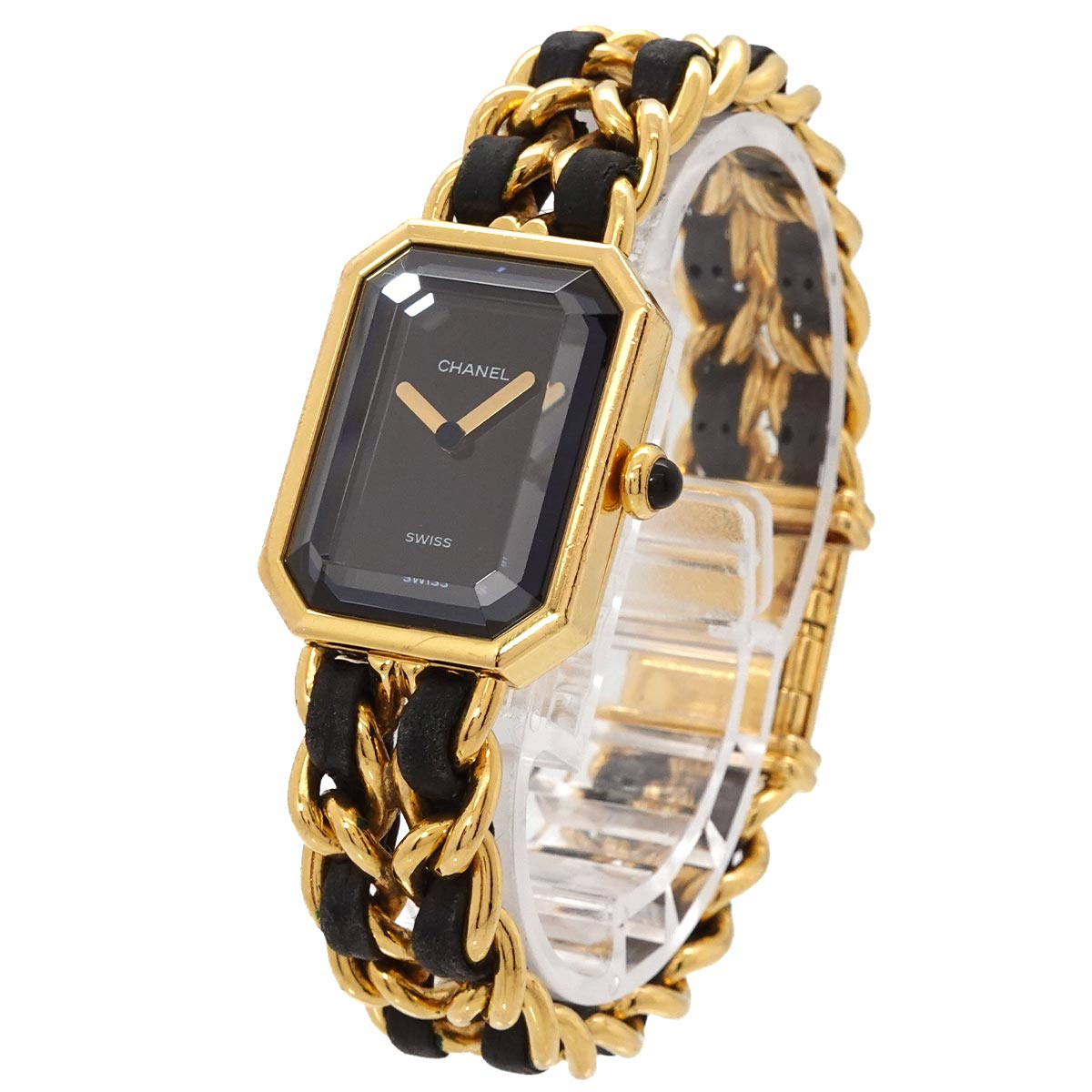 Premiere Size M H0001 Vintage Quartz Black Dial Ladies Watch