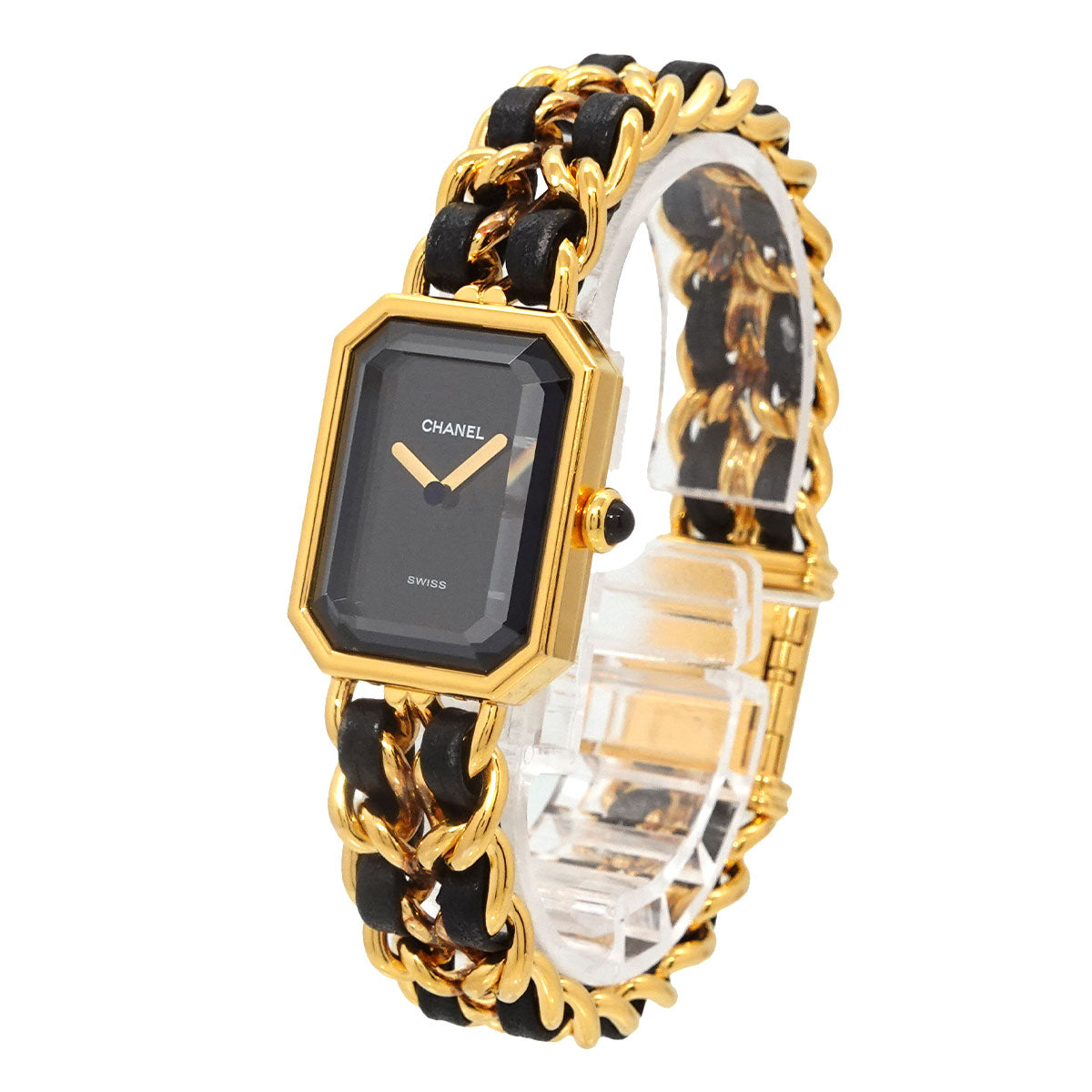 Premiere Size L H0001 Vintage Quartz Black Dial Ladies Watch