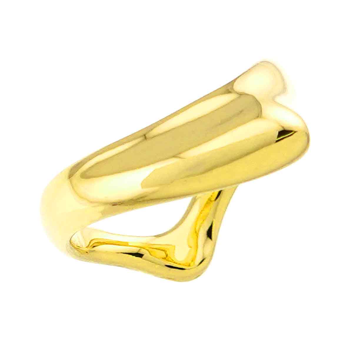 Open Heart Ring 18K YG 750 Size4.75-5(US)