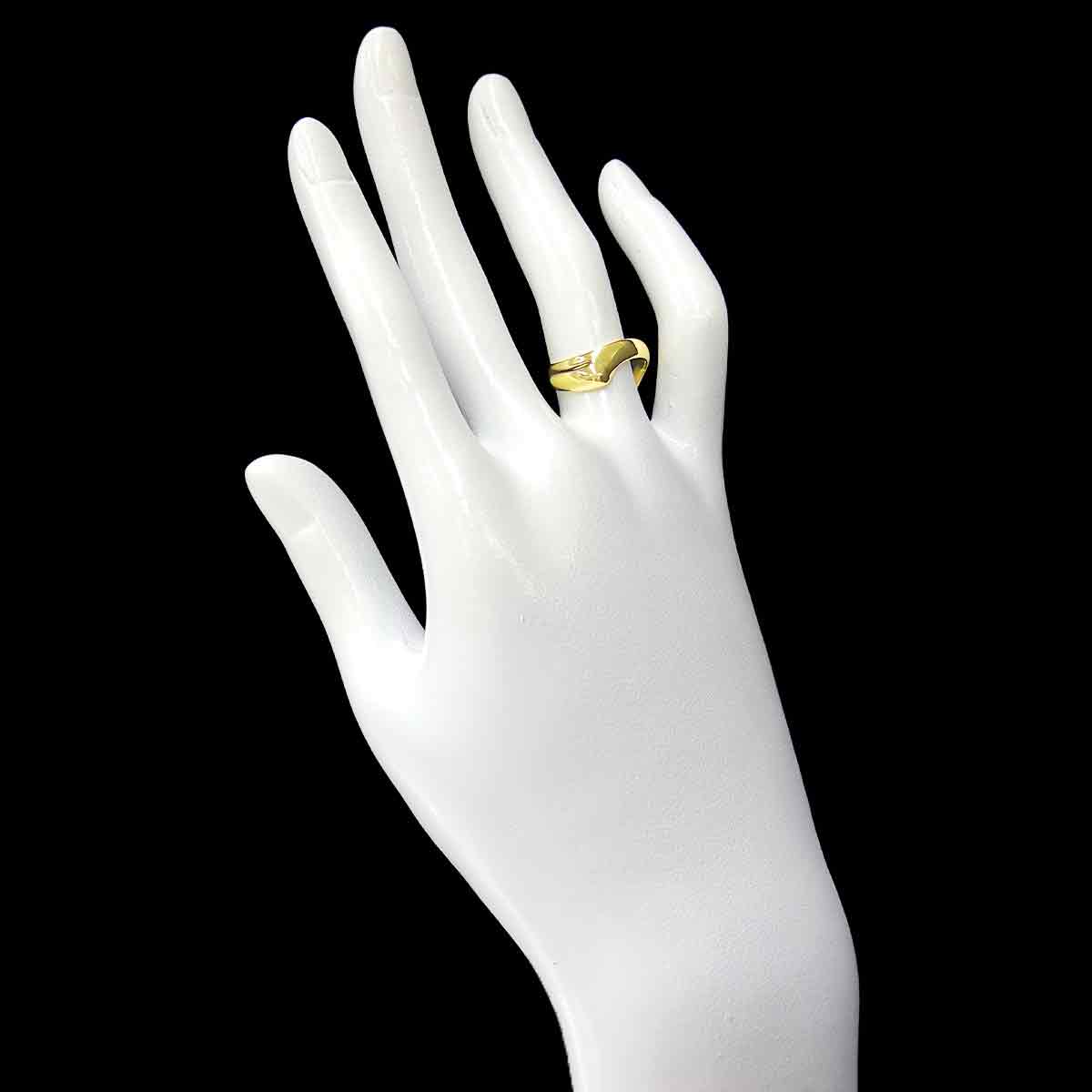 Open Heart Ring 18K YG 750 Size4.75-5(US)