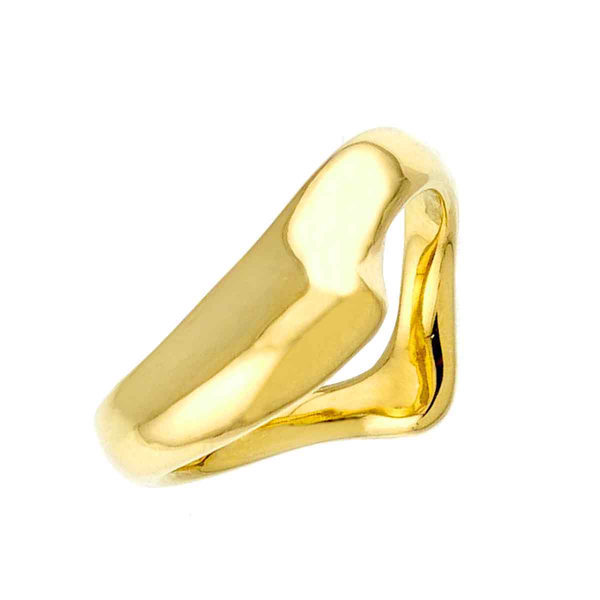 Open Heart Ring 18K YG 750 Size4.75-5(US)