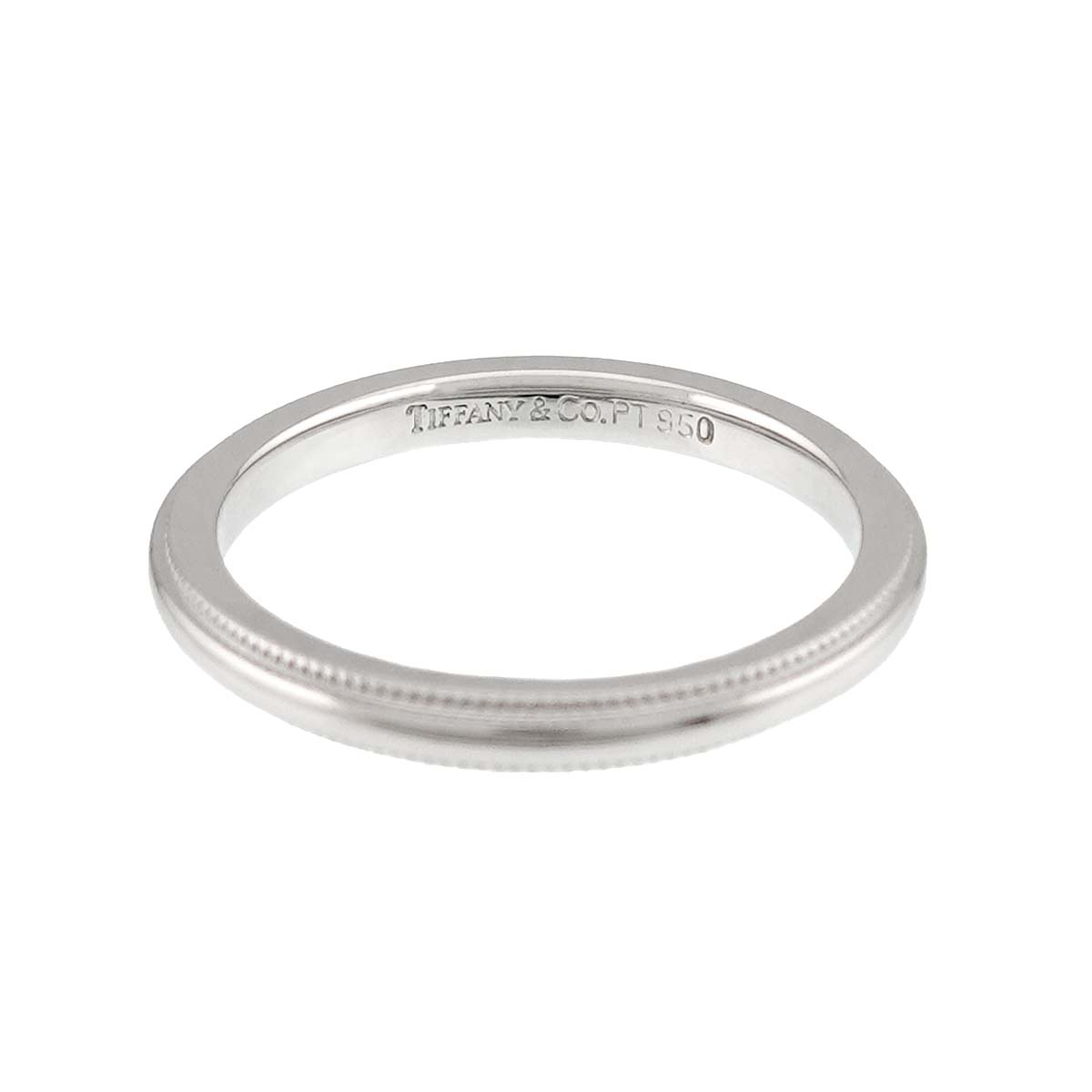 Milgrain Band Ring Pt Platinum Size5.25(US)