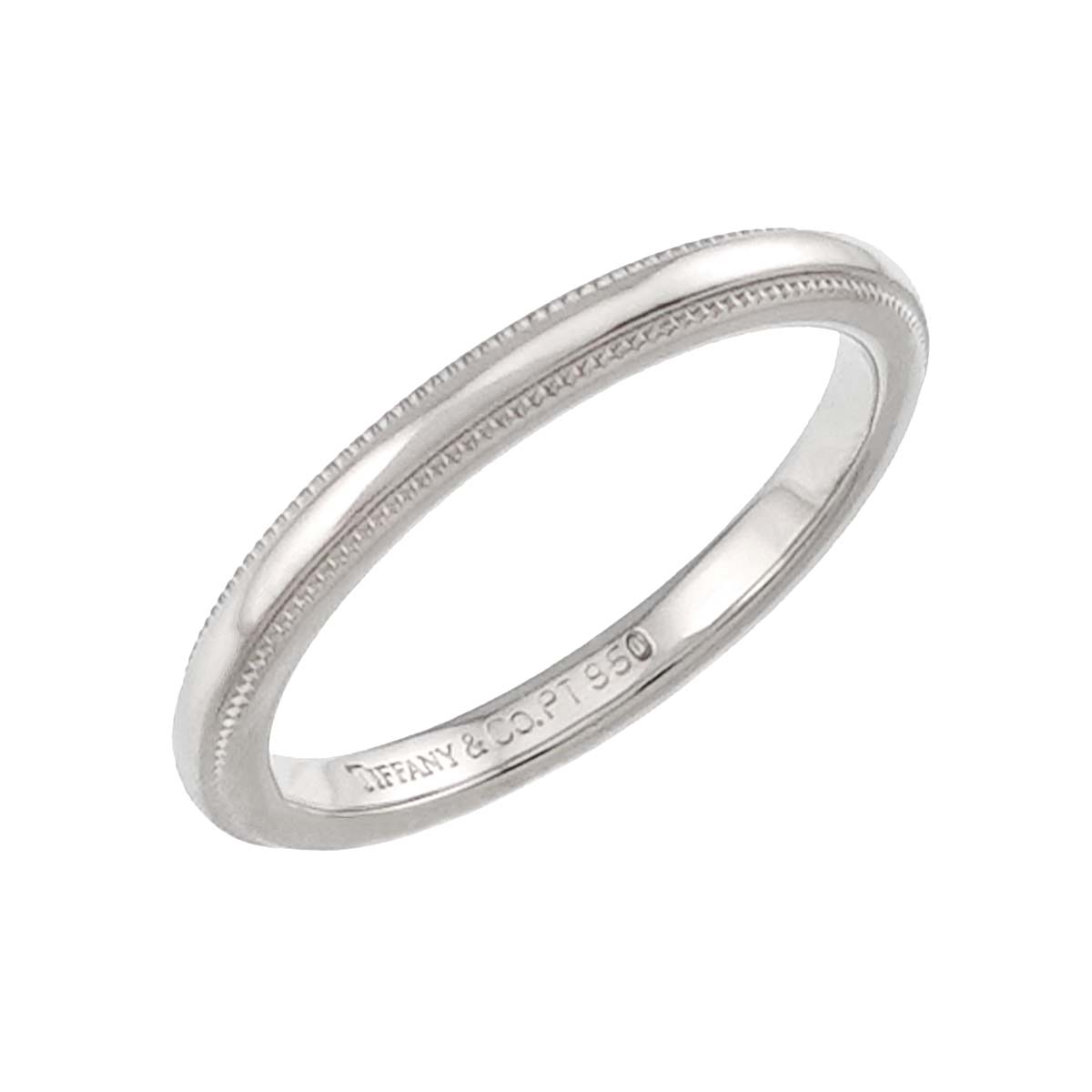 Milgrain Band Ring Pt Platinum Size5.25(US)