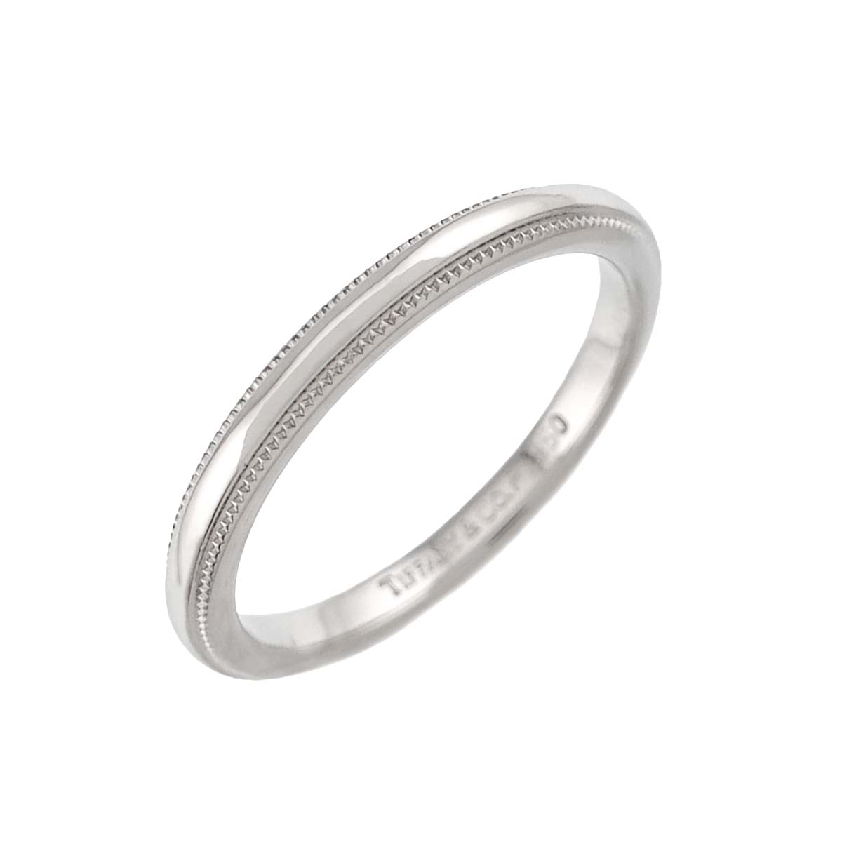 Milgrain Band Ring Pt Platinum Size5.25(US)