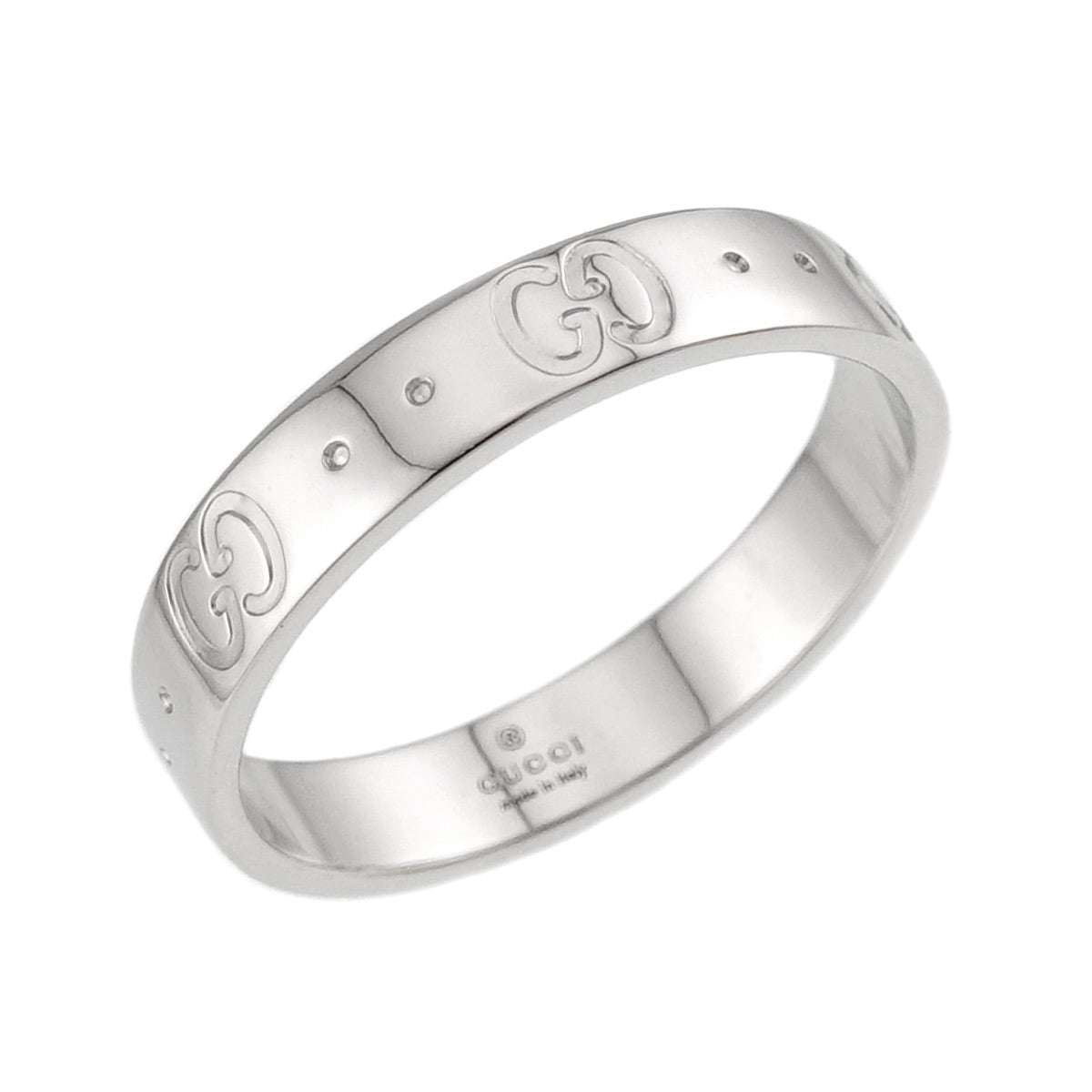 Icon Ring 18K WG White Gold 750 Size19 8.25-8.75(US)