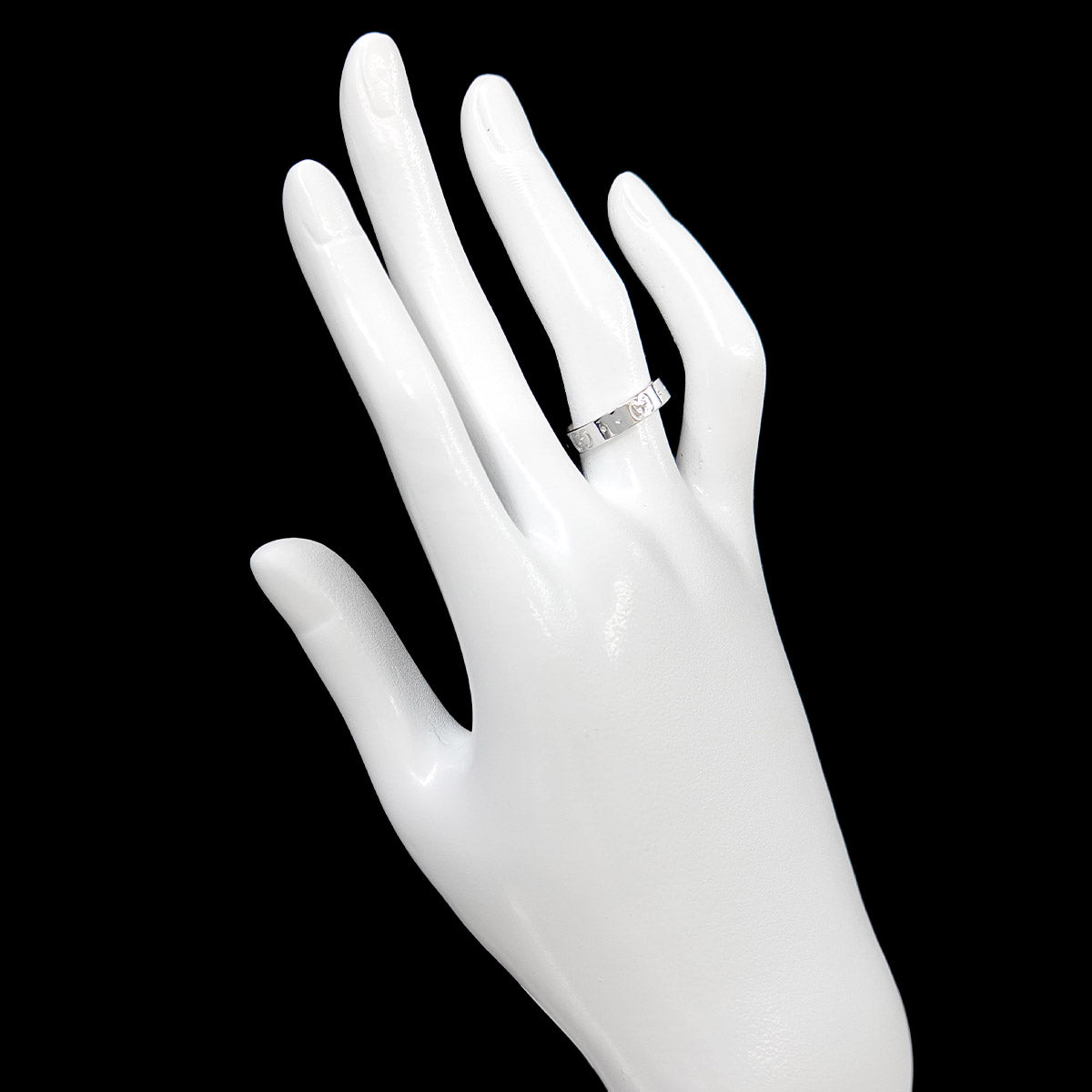 Icon Ring 18K WG White Gold 750 Size10 5-5.25(US)