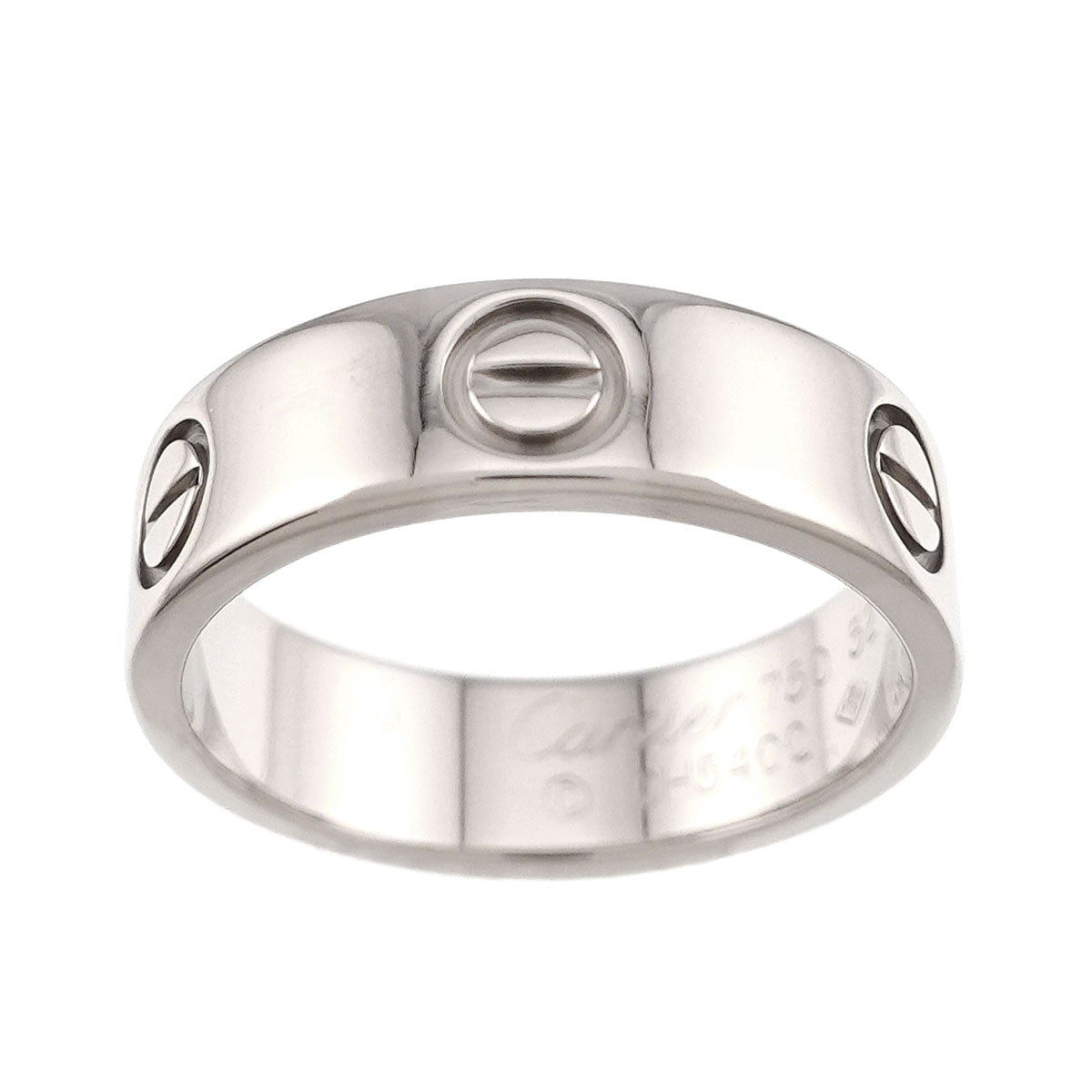 Love Ring 18K White Gold 750 size52 5.5-5.75(US)