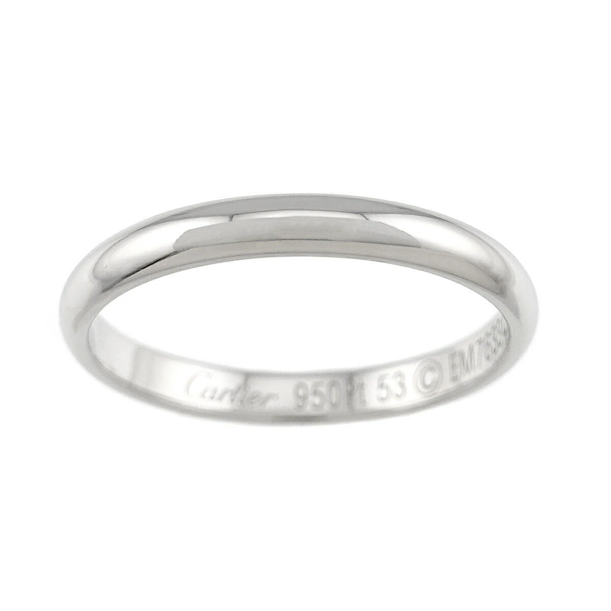Classic Ring Platinum Size53 6.25-6.5(US)