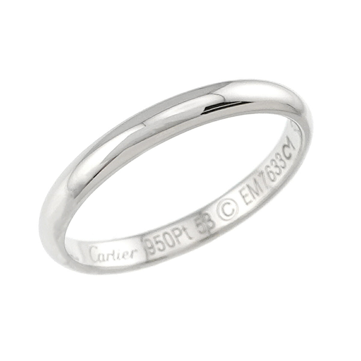 Classic Ring Platinum Size53 6.25-6.5(US)