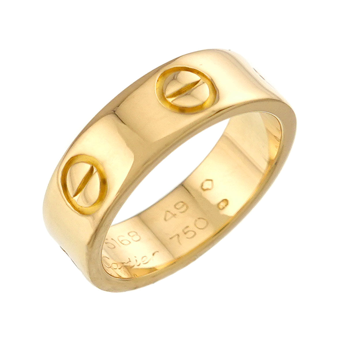 Love Ring 18K Yellow Gold 750 size49 4.75-5(US)