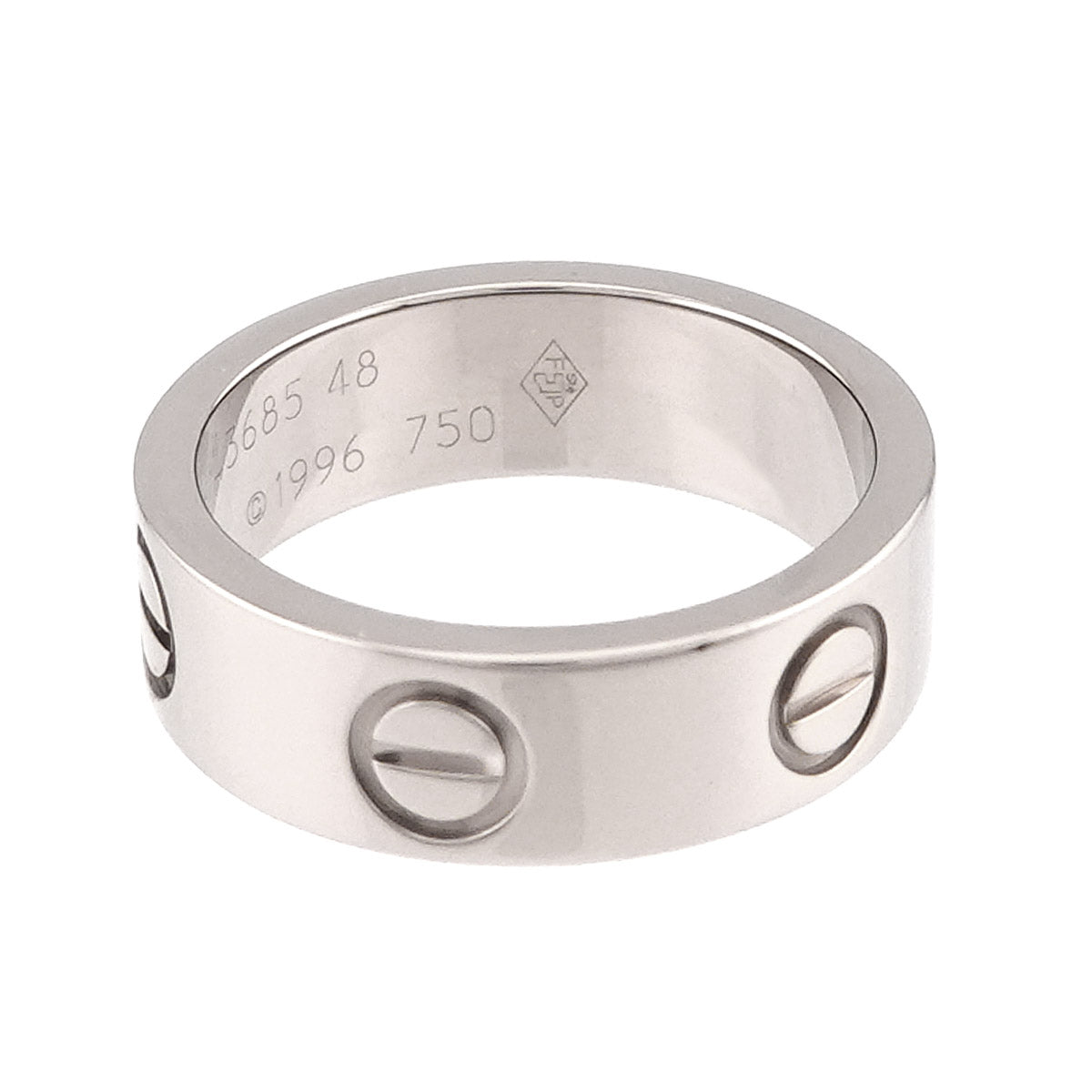 Love Classic Ring 18K White Gold 750 size48 4(US)