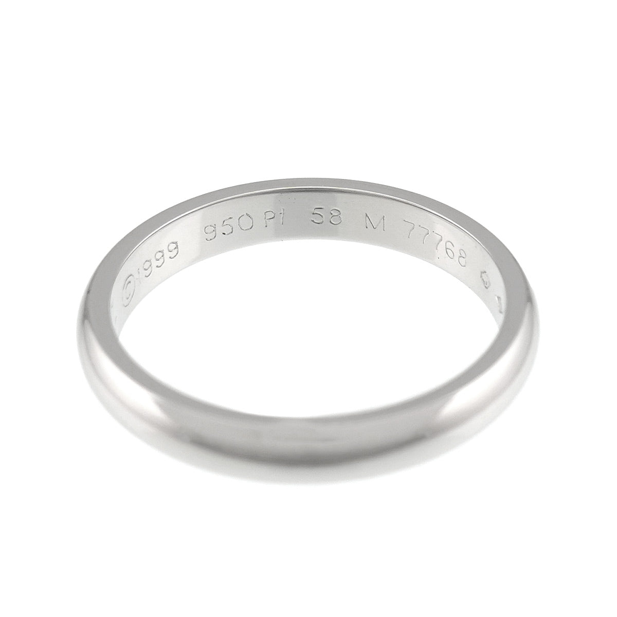 1895 Classic Band Ring Platinum Size58 8.25(US)