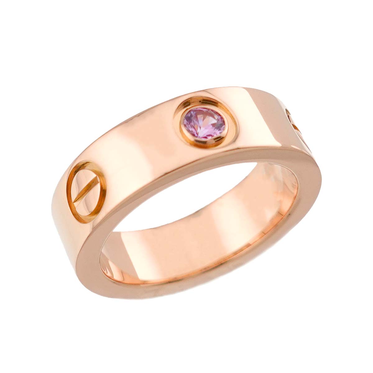 Love Ring Sapphire 18K PG 750 size47 3.75-4(US)