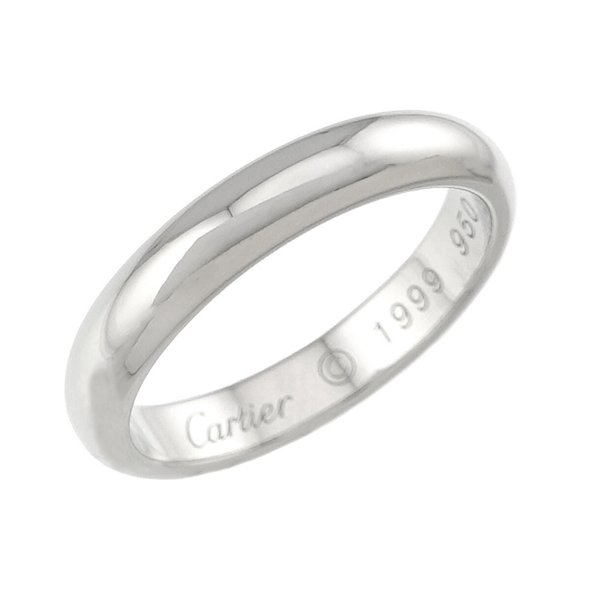 Classic Band Ring Pt Platinum size52 6(US)