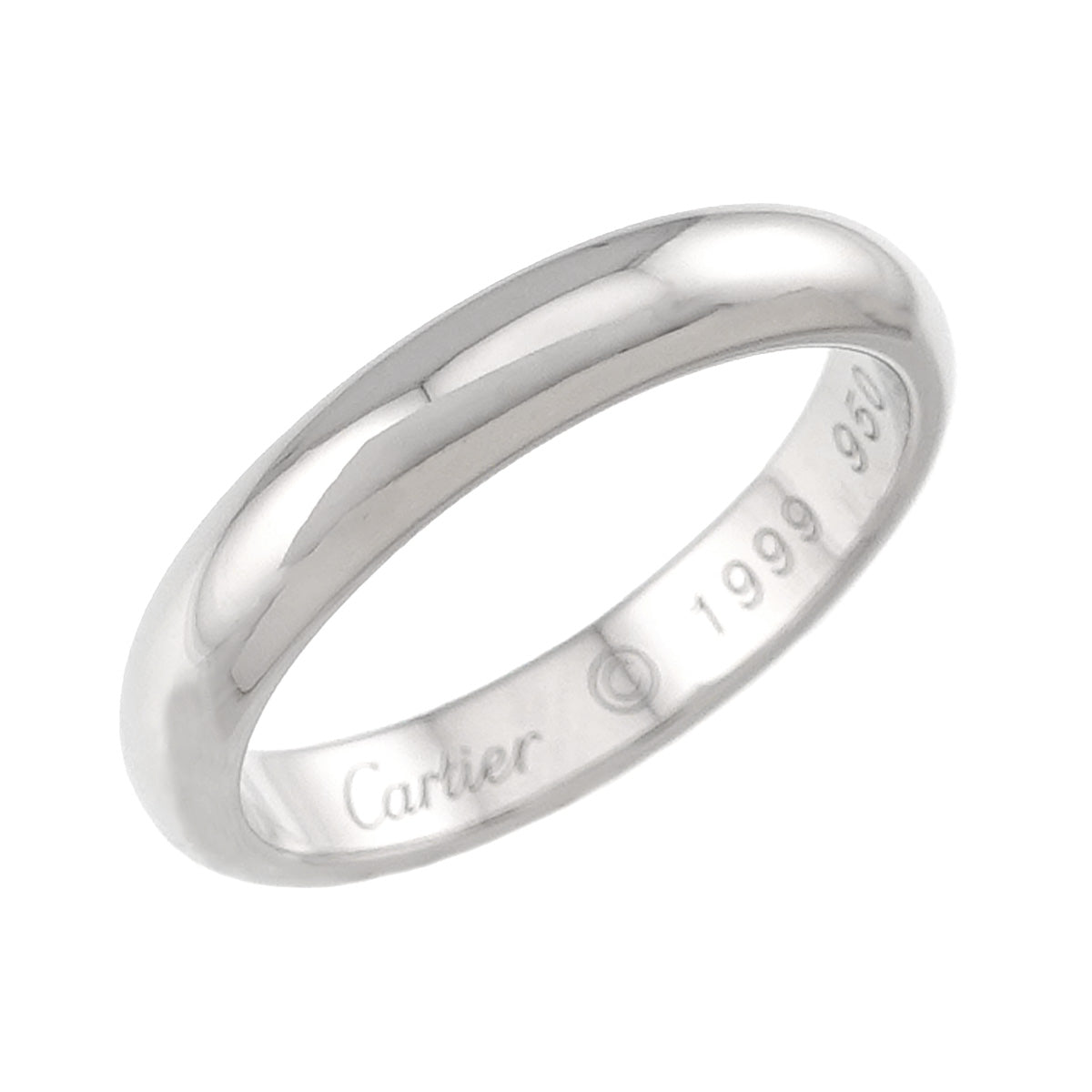 Classic Band Ring Pt Platinum size52 6(US)