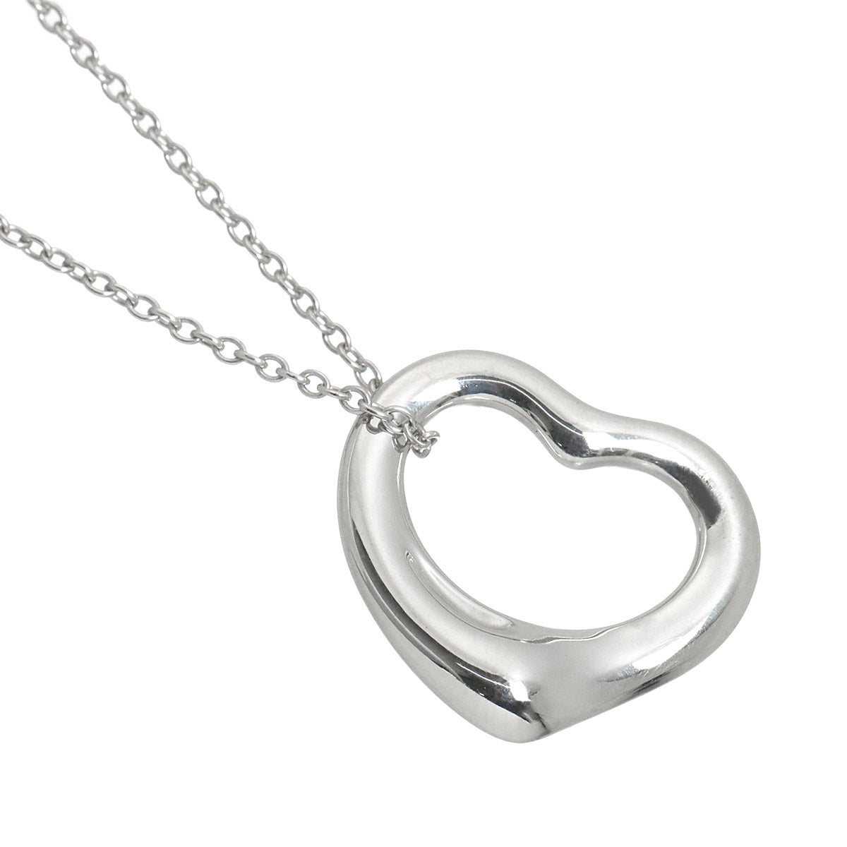 Open Heart Necklace Silver 925