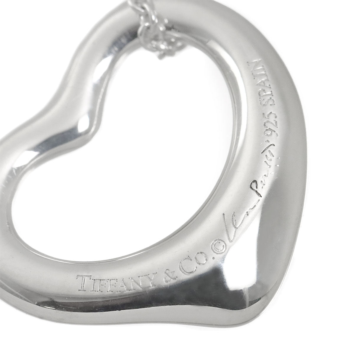 Open Heart Necklace Silver 925