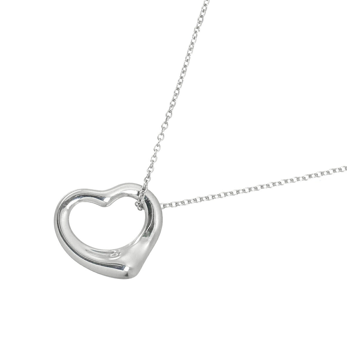 Open Heart Necklace Silver 925