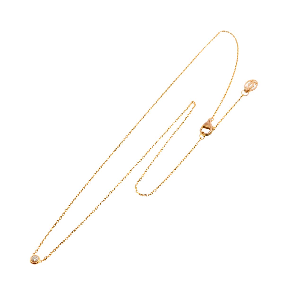 d Amour Diamond Necklace XS 18K Pink Gold 750