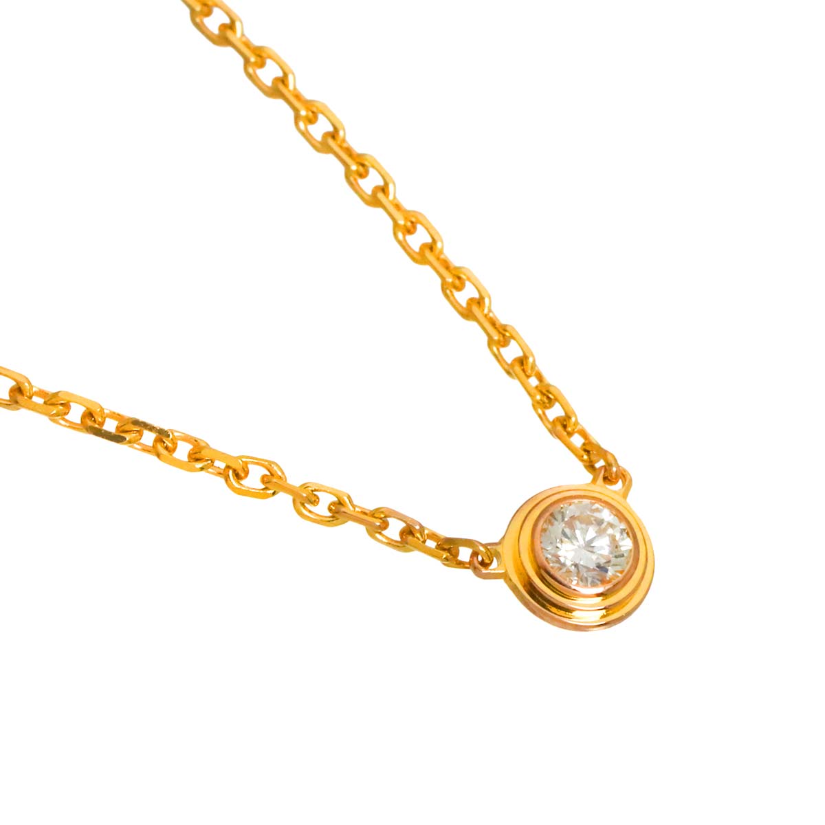 d Amour Diamond Necklace XS 18K Pink Gold 750