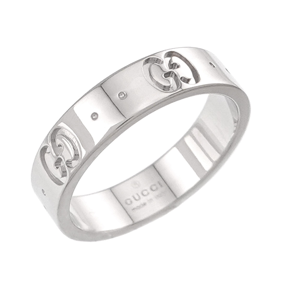 Icon Ring 18K WG White Gold 750 Size7 3.75-4(US)