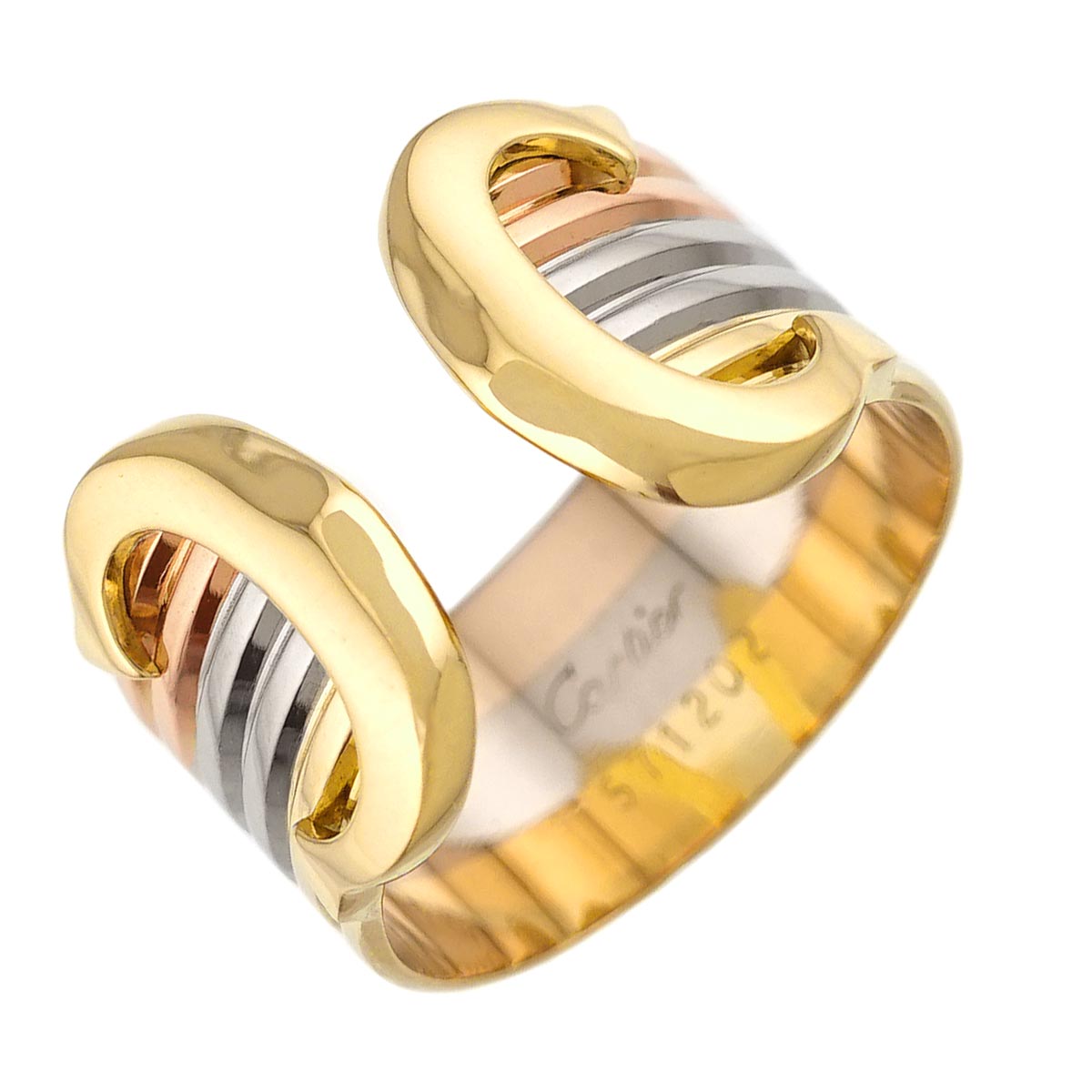 C2 Ring 18K YG WG PG 750 Size54 Size6.75(US)