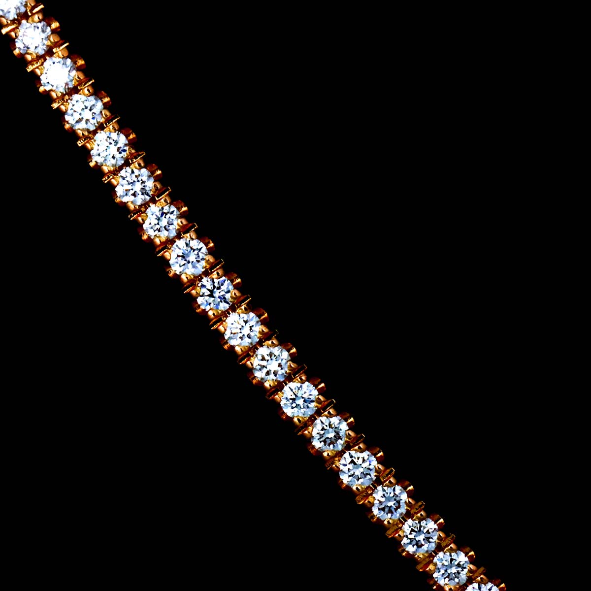 T Smile Diamond Bracelet 18K Pink Gold 750