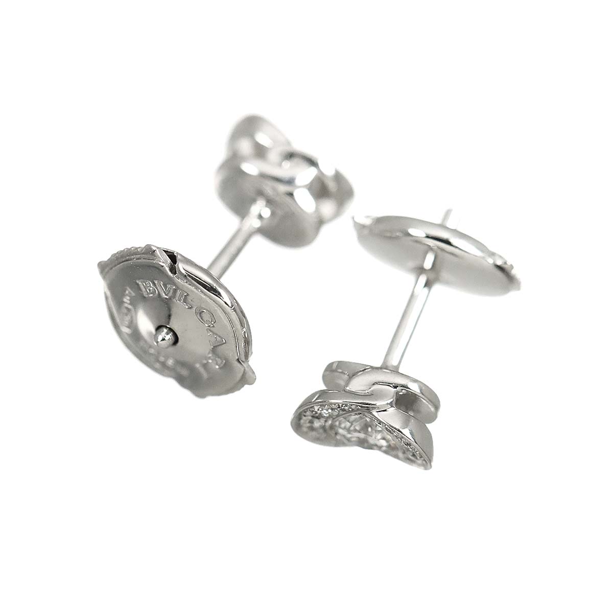 Incontro d'Amore Diamond Earrings Pierced 18K White Gold 750