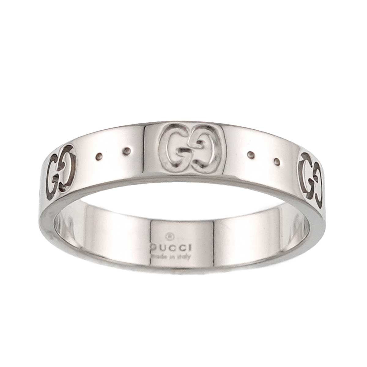 Icon Ring 18K WG White Gold 750 Size15 6.75-7.25(US)
