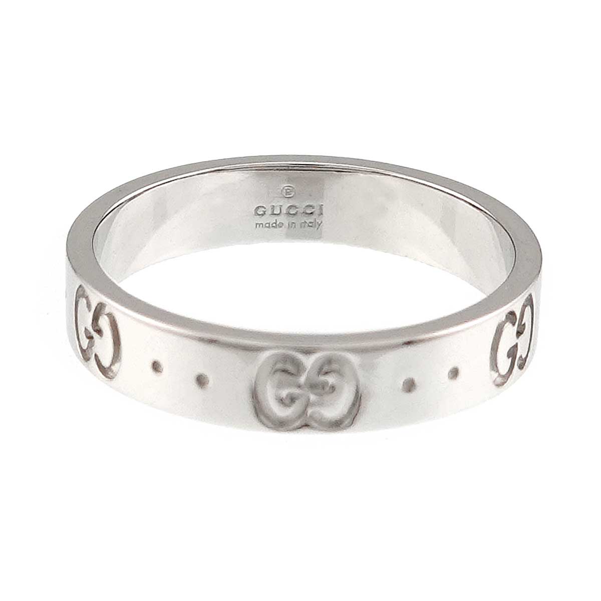 Icon Ring 18K WG White Gold 750 Size15 6.75-7.25(US)