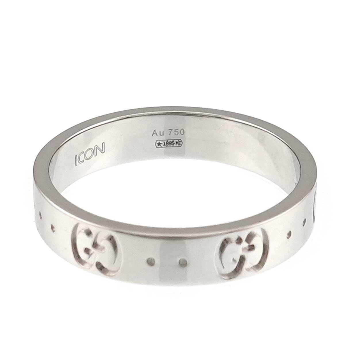 Icon Ring 18K WG White Gold 750 Size15 6.75-7.25(US)