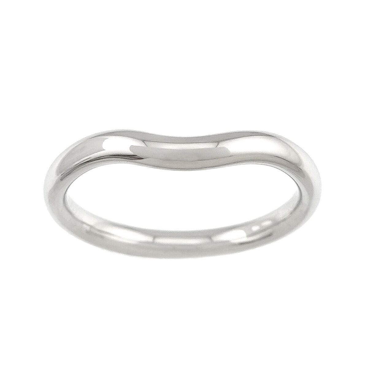 Curved Band Ring Pt Platinum size4.75-5(US)