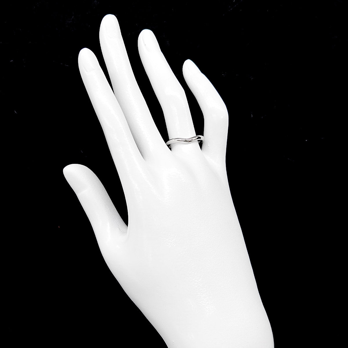 Curved Band Ring Pt Platinum size6.25-6.5(US)