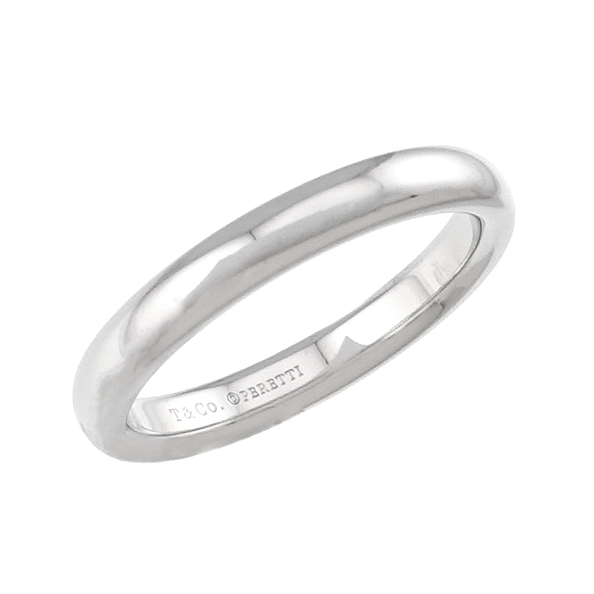 Stacking Band Ring Pt Size5.75-6(US)
