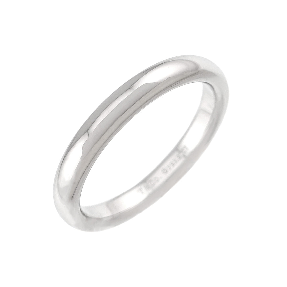 Stacking Band Ring Pt Size5.75-6(US)