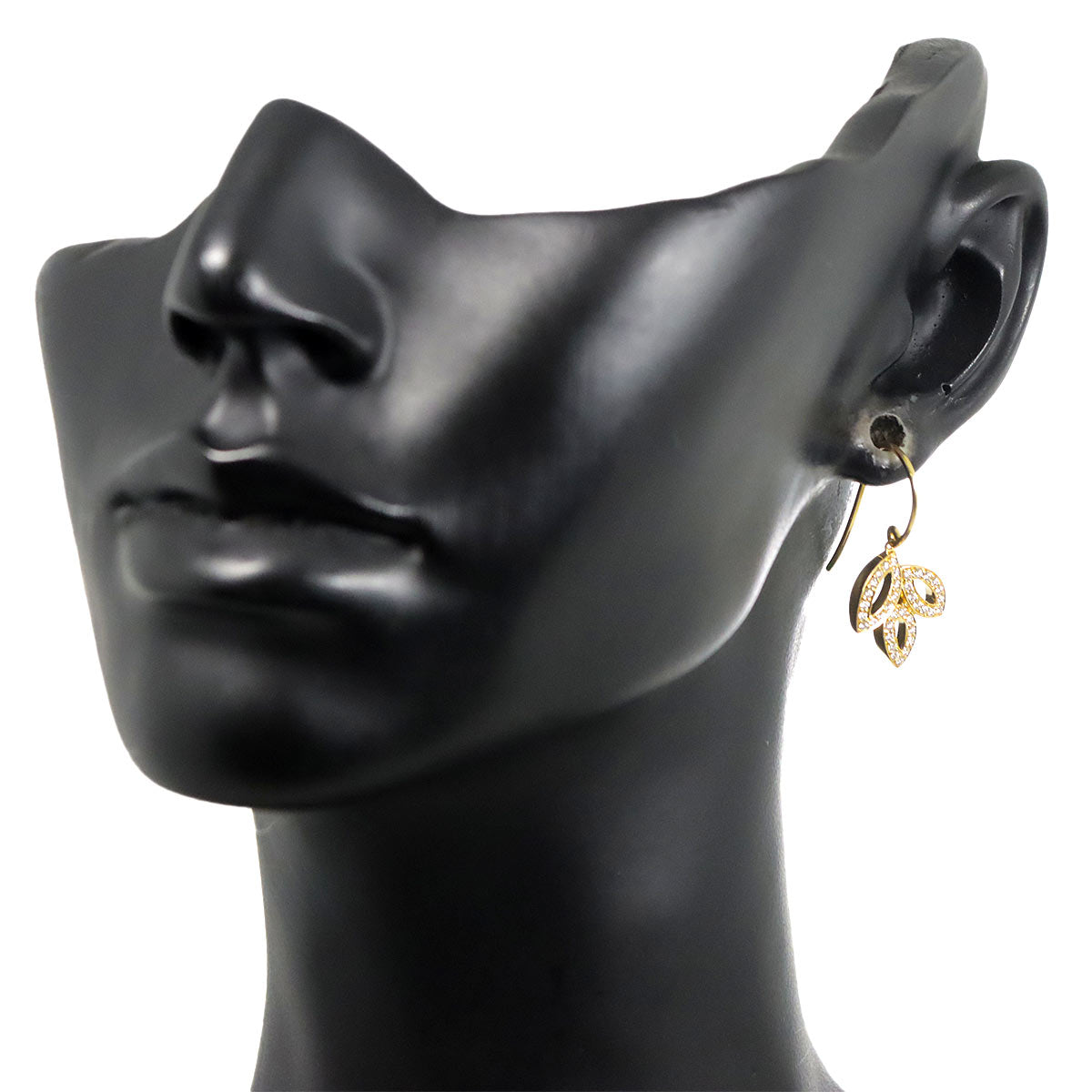 Lily cluster Earring Diamond 18K YG One Piece only