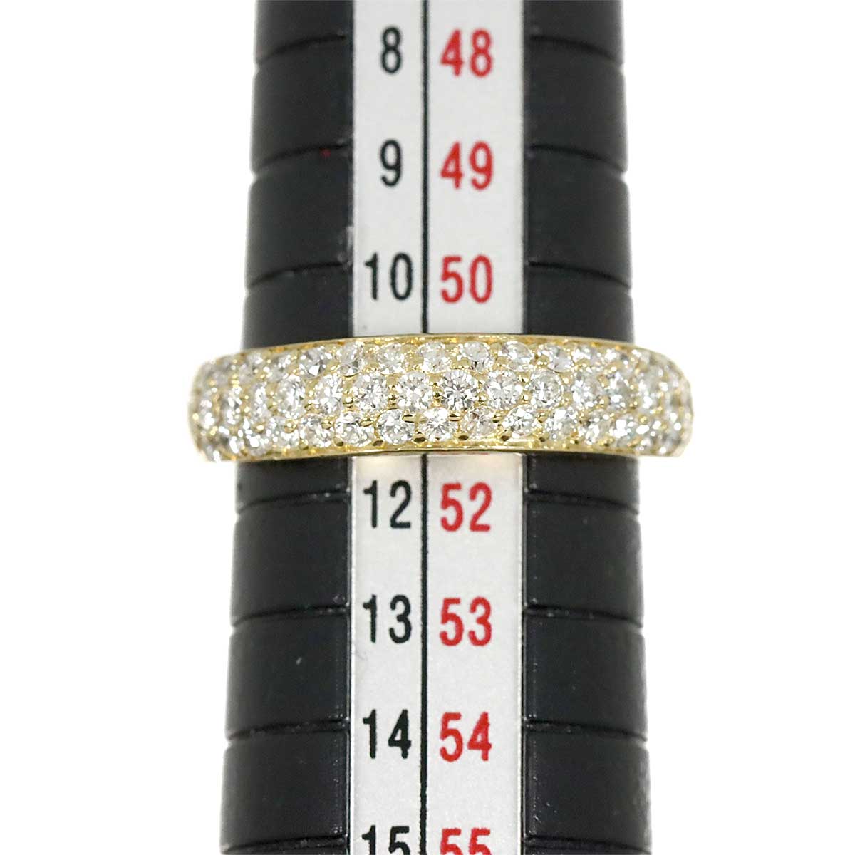 Diamond 0.76ct Ruby 0.03ct Ring 18K YG 750 Size5.5-5.75(US)